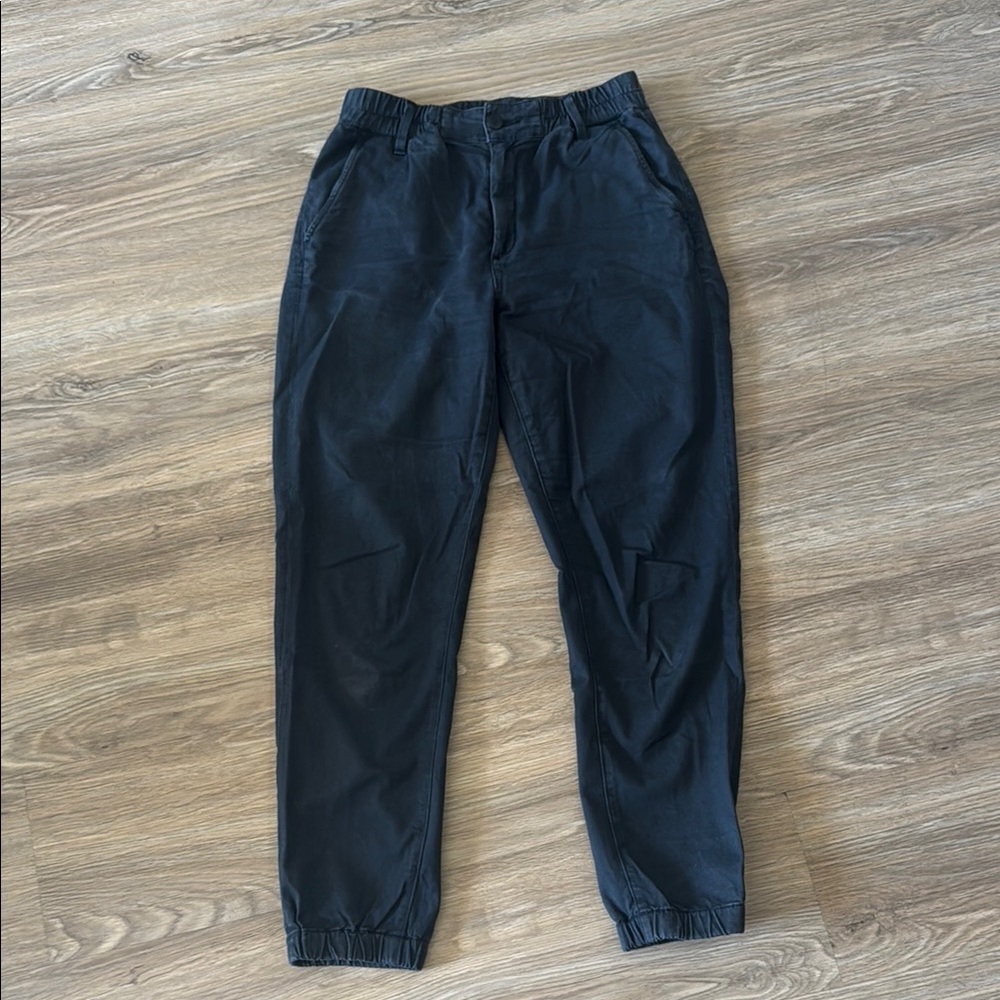 Black Chino Joggers
